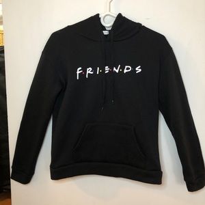 FRIENDS Hoodie in Black. Hilarious ensemble TV hit from